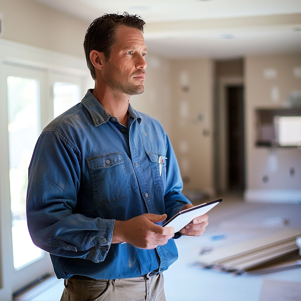 lessen_field_project_manager_holding_an_iPad_wearing_a_bl_c225a310-8383-45f9-8d1e-91a3b6ed30a5